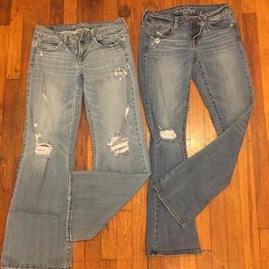 2 Pairs Of American Eagle Jeans Size 8

No damage.